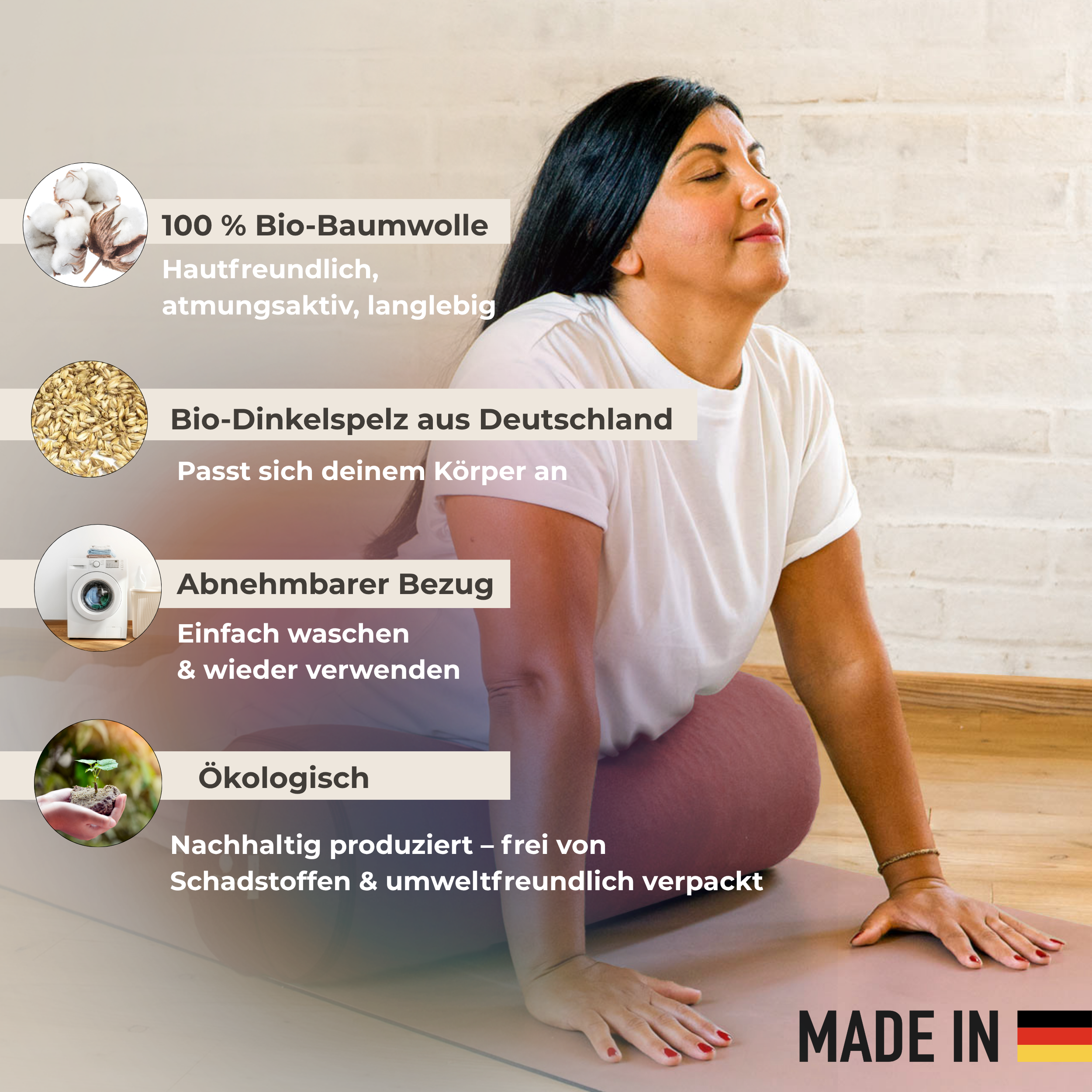 Yogarolle INNER PEACE - Waldbeere