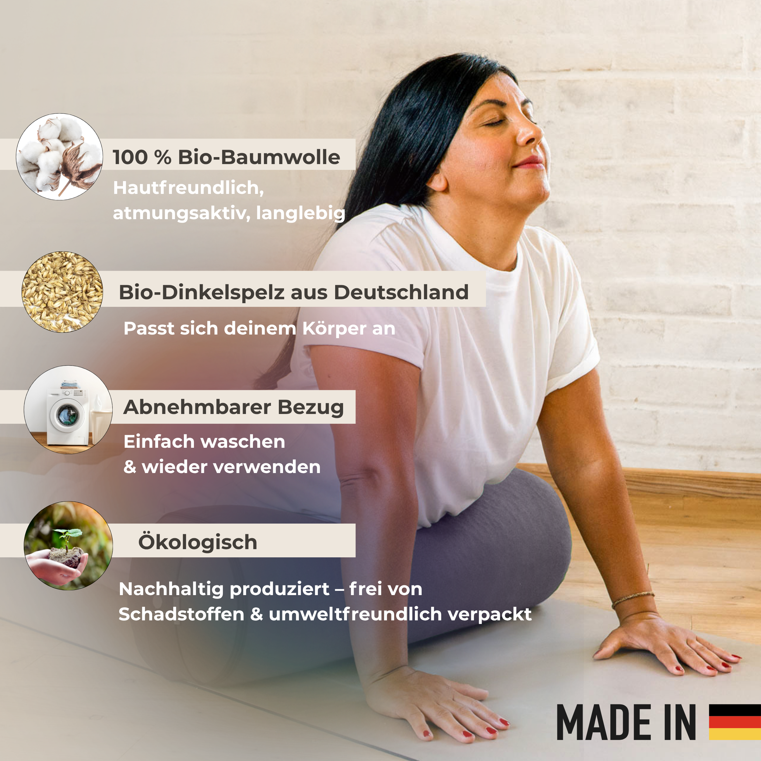 Yogarolle INNER PEACE - Anthrazit