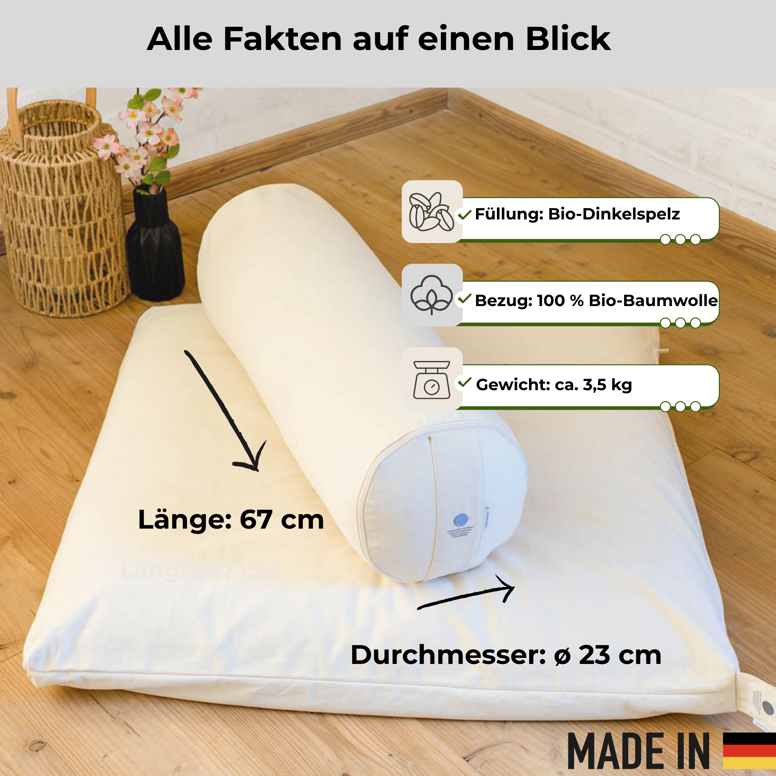 Yogarolle INNER PEACE - Natur