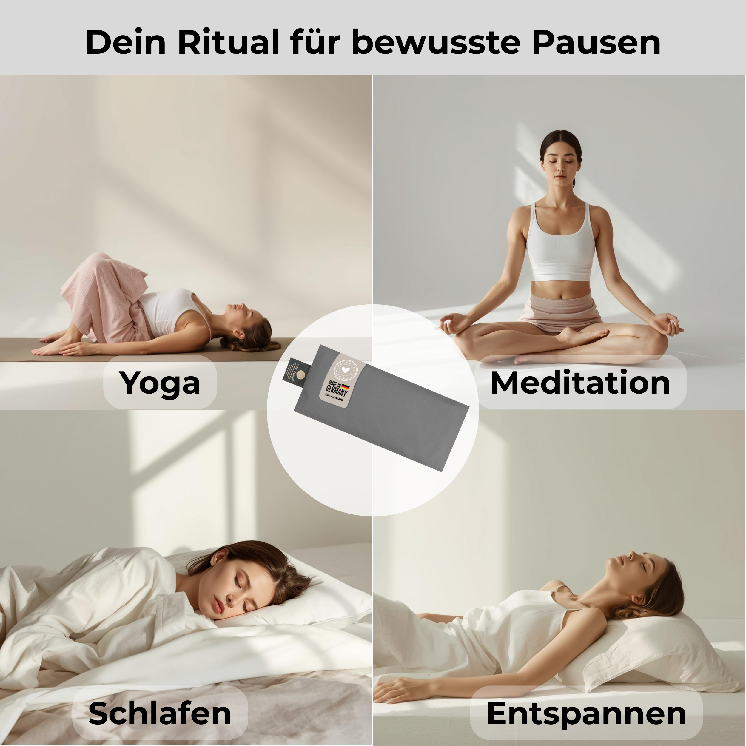 Augenkissen - Anthrazit
