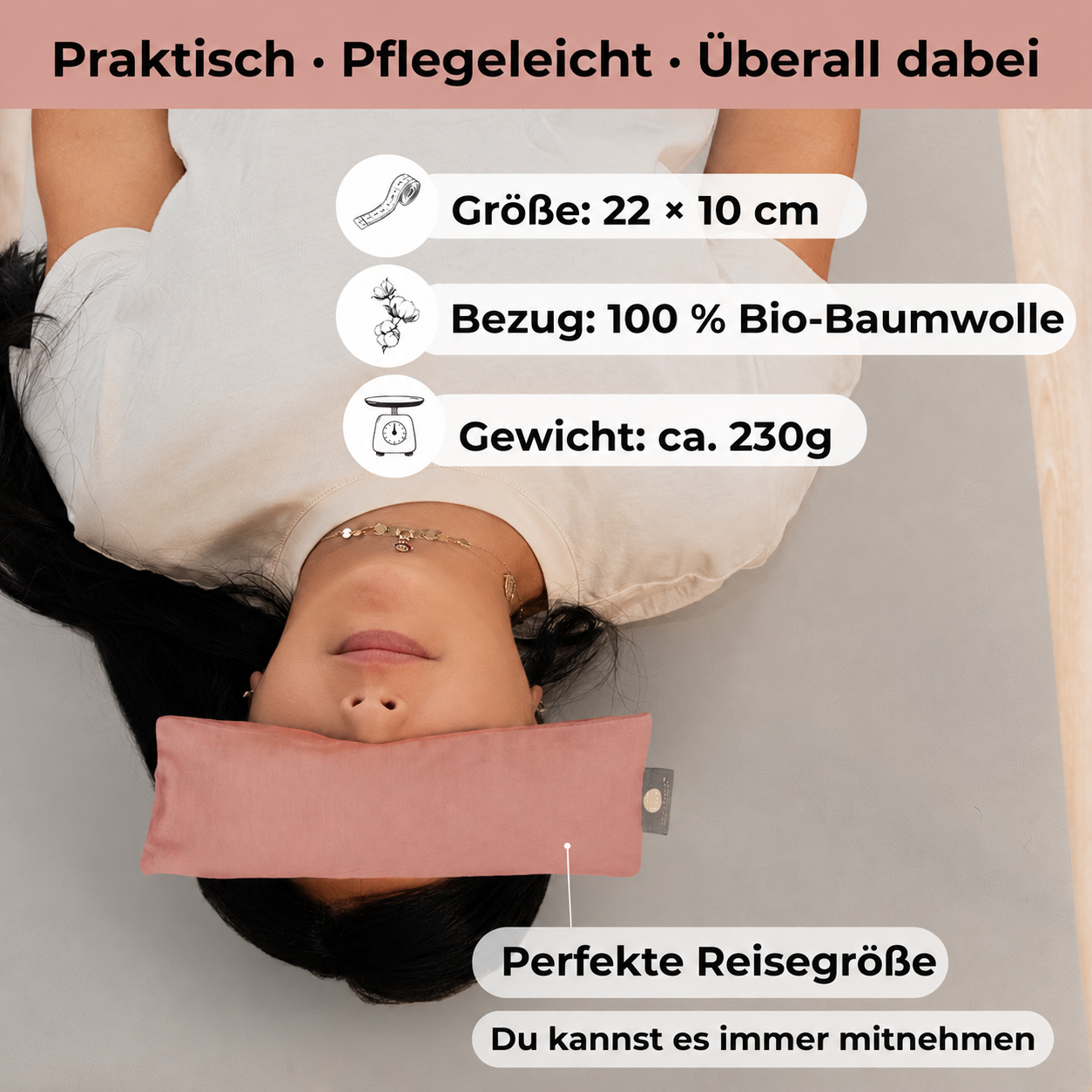 Augenkissen - Calm Pink
