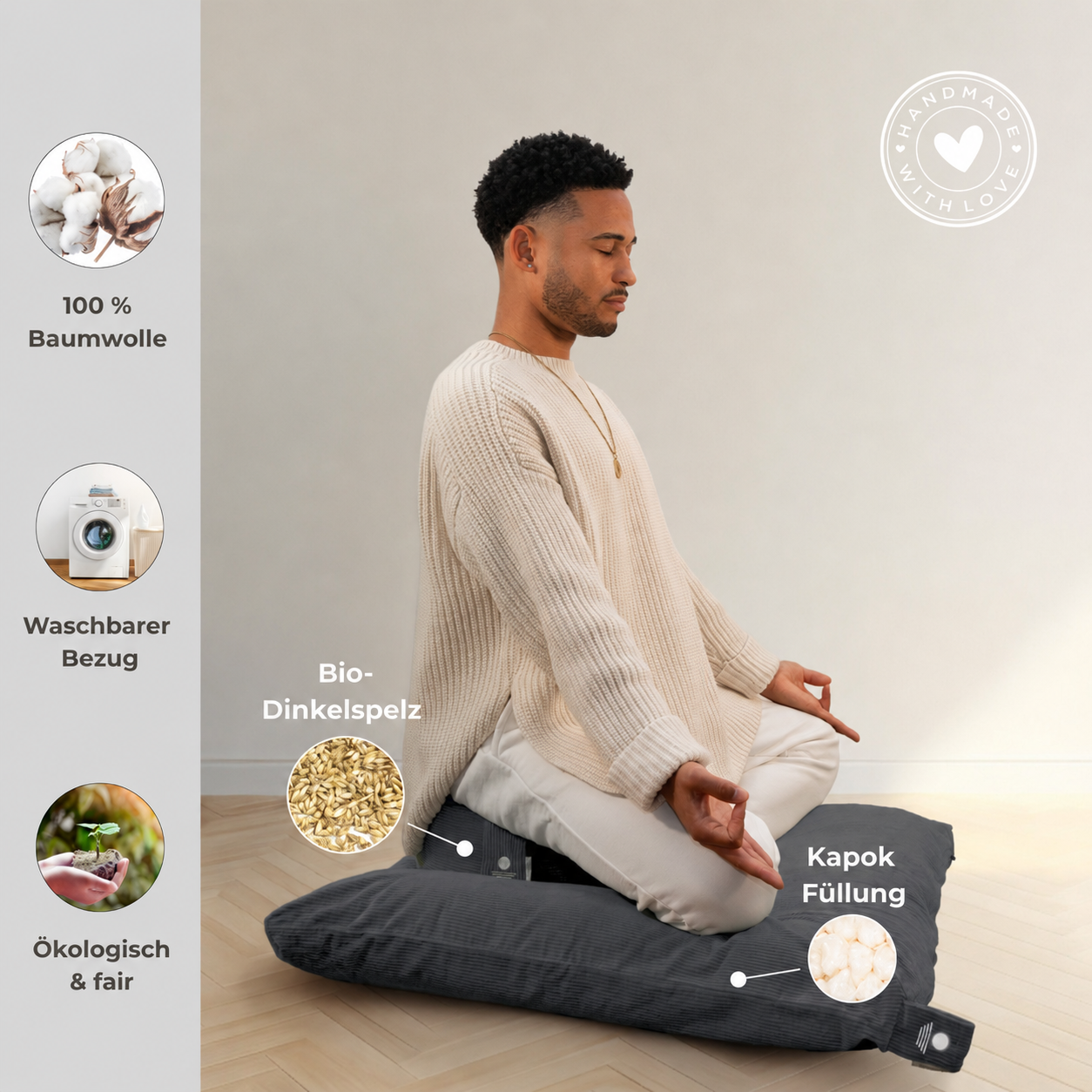 Cord Meditation-Set - Anthrazit