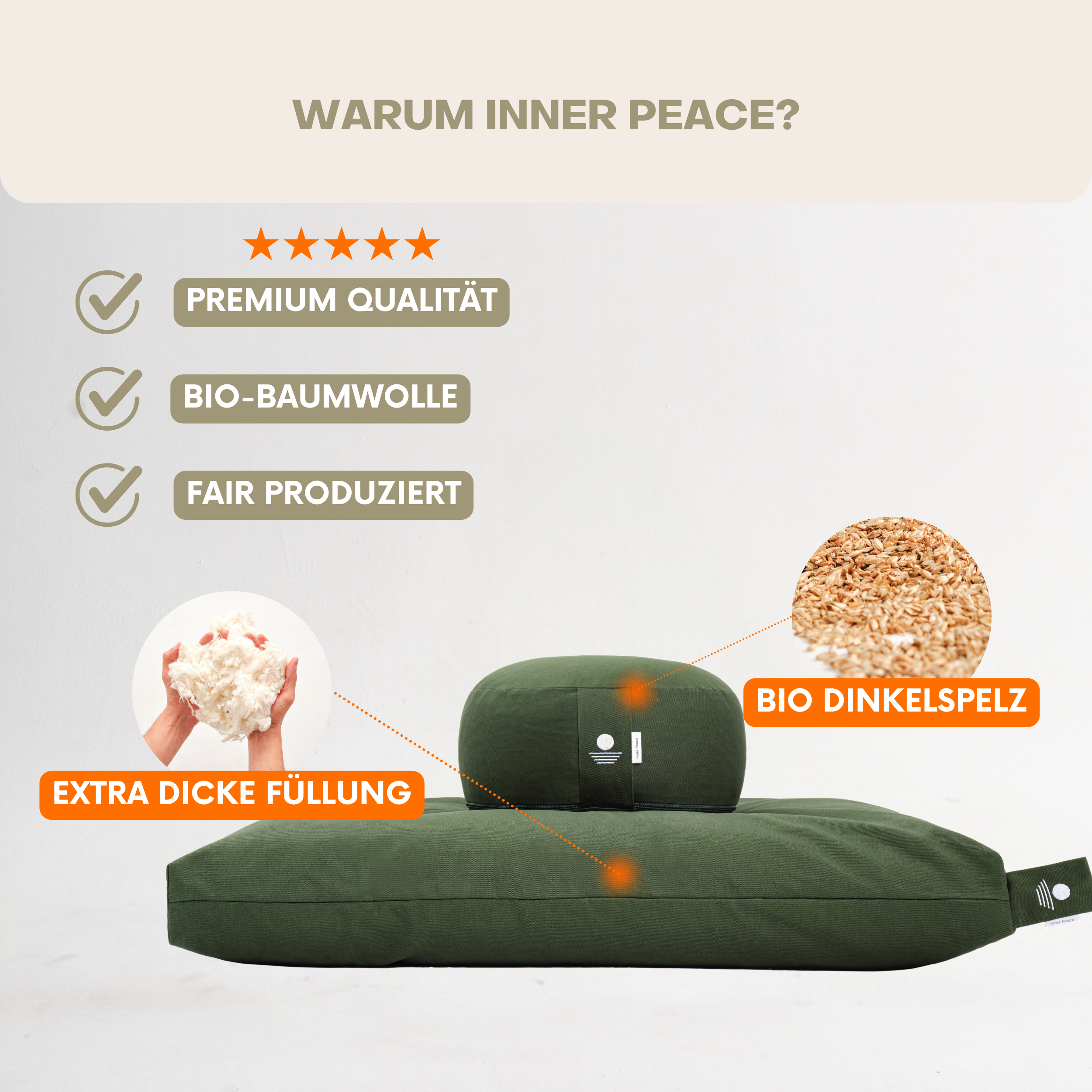 Meditation-Set Deluxe - Waldgrün