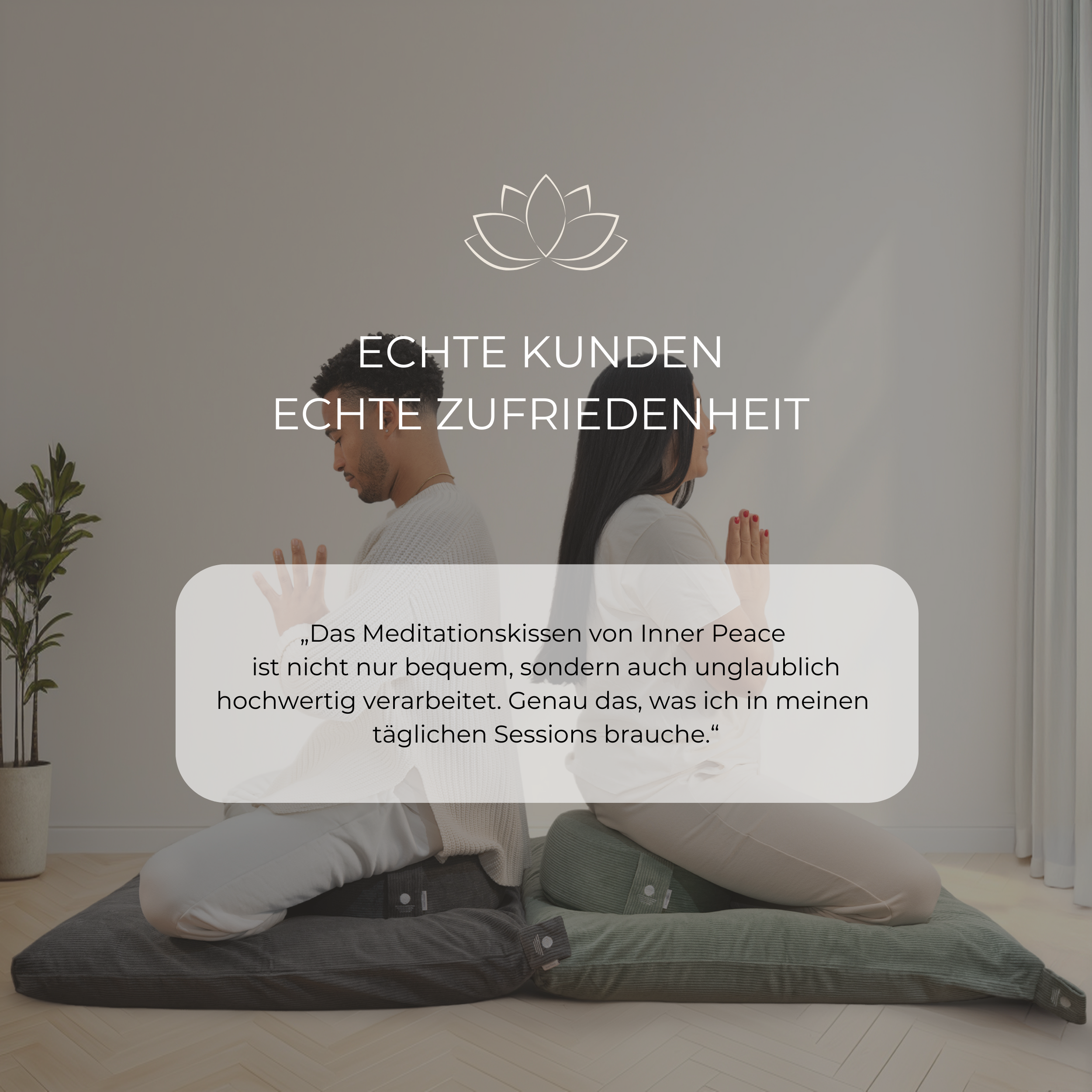 Cord Meditationskissen Rund 16cm - Anthrazit