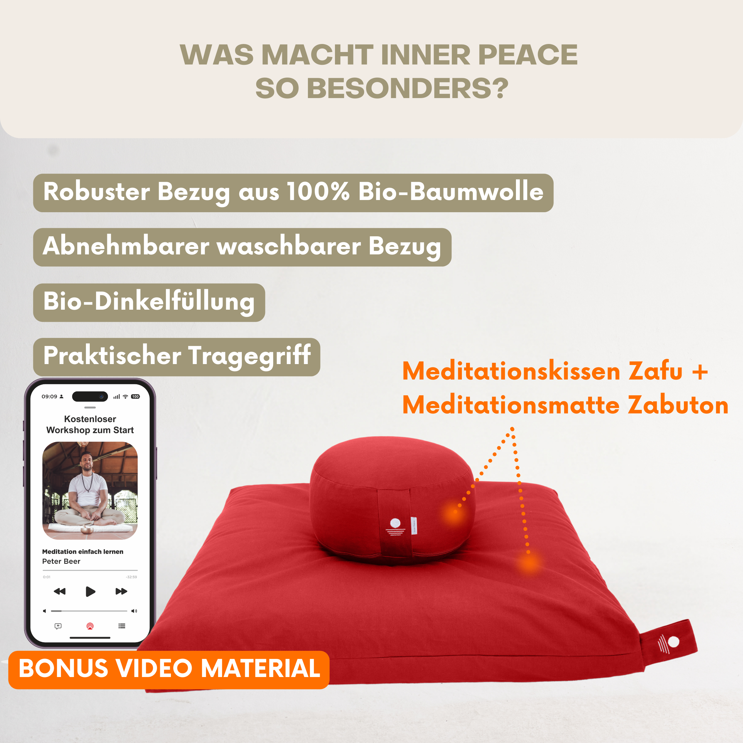 Meditation-Set Deluxe - Bordeaux