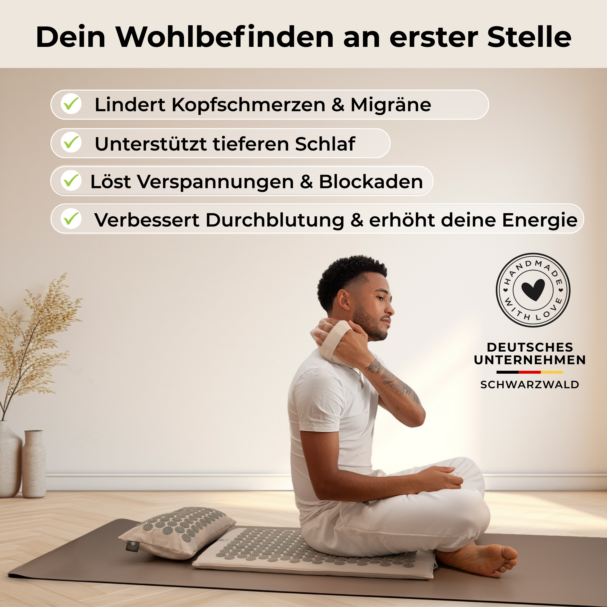 Premium Akupressur-Set - Sand