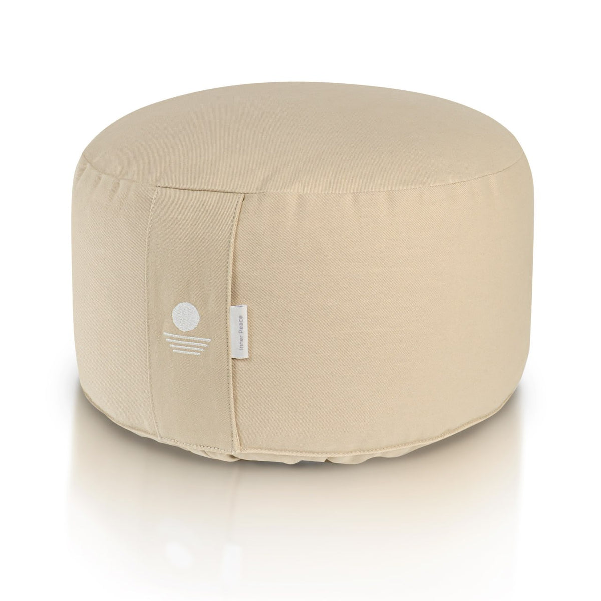 Rundkissen Lotus Hoch (H: 20cm) - Cashmere Beige