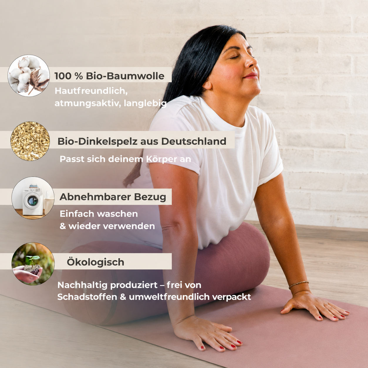 Yogarolle INNER PEACE - Waldbeere