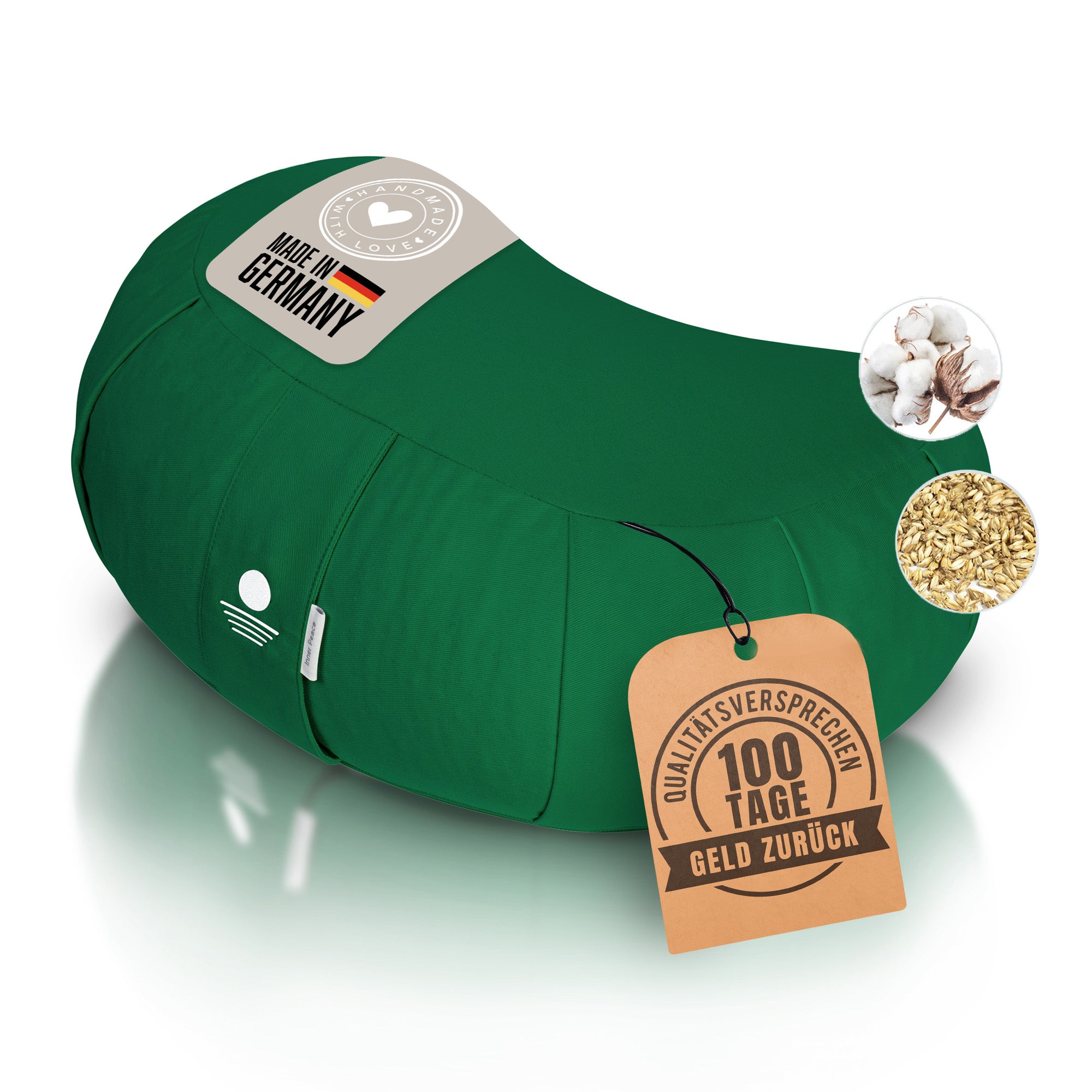 Zafu Meditationskissen - Waldgrün