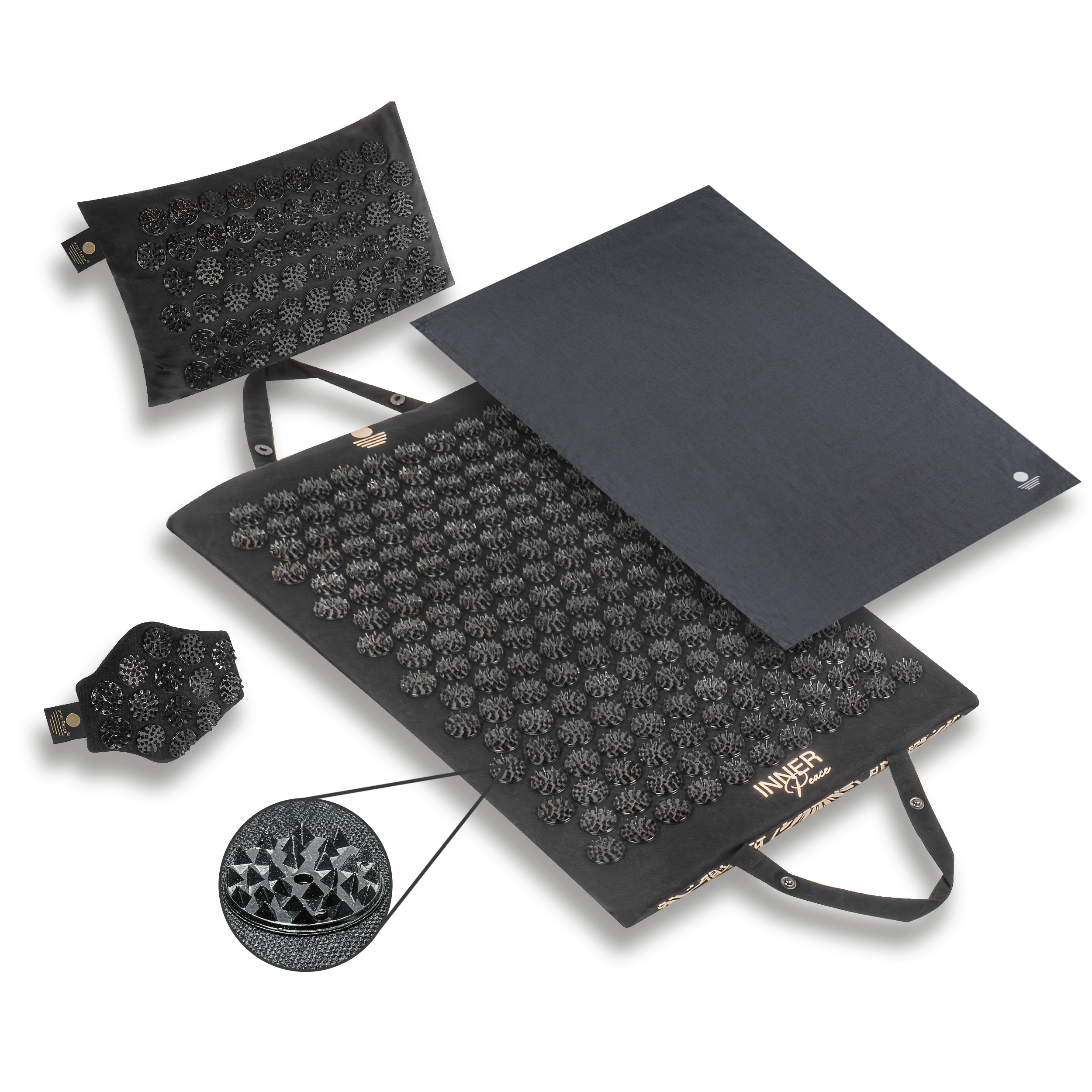 Premium Akupressur-Set - Onyxschwarz