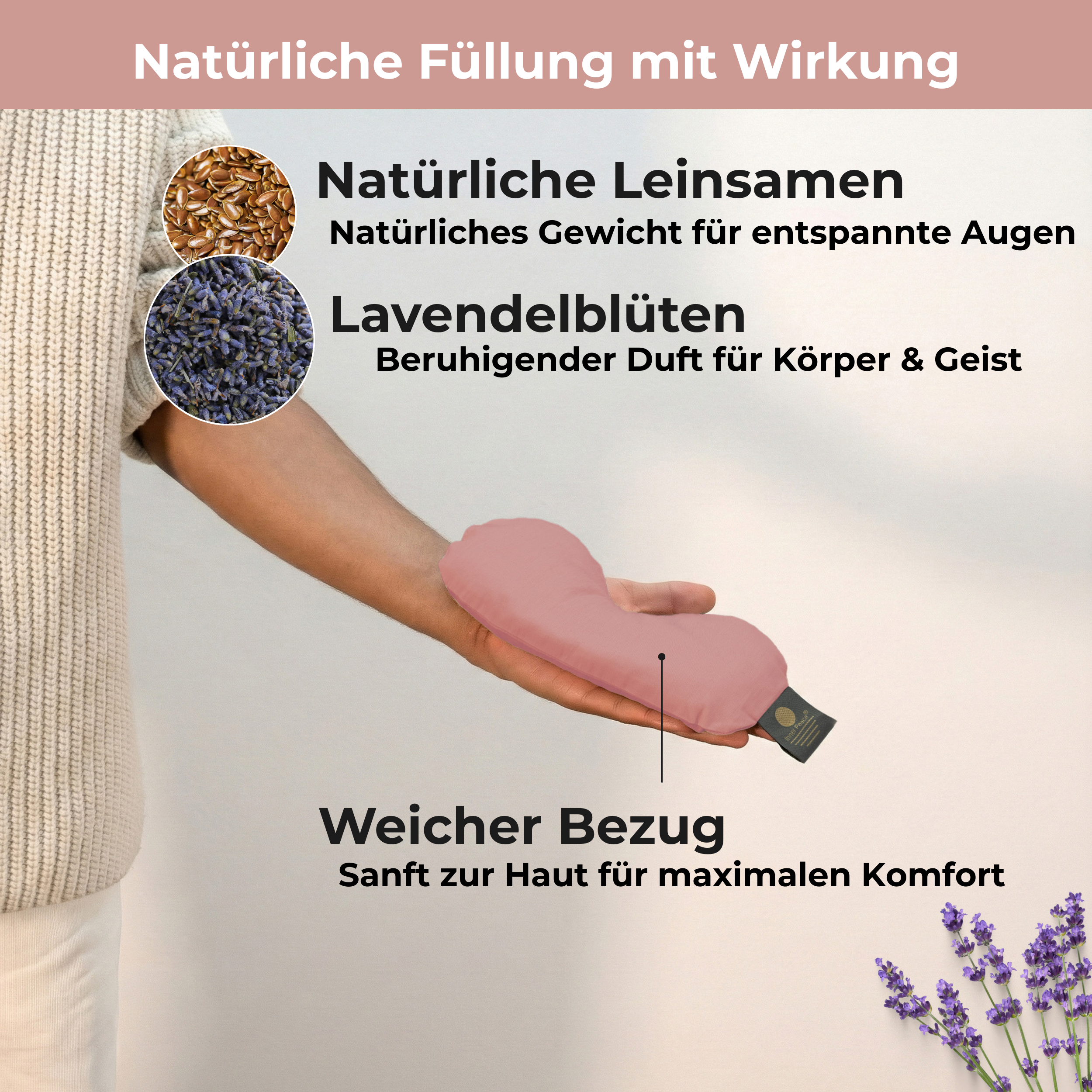 Lotus Augenkissen - Calm Pink