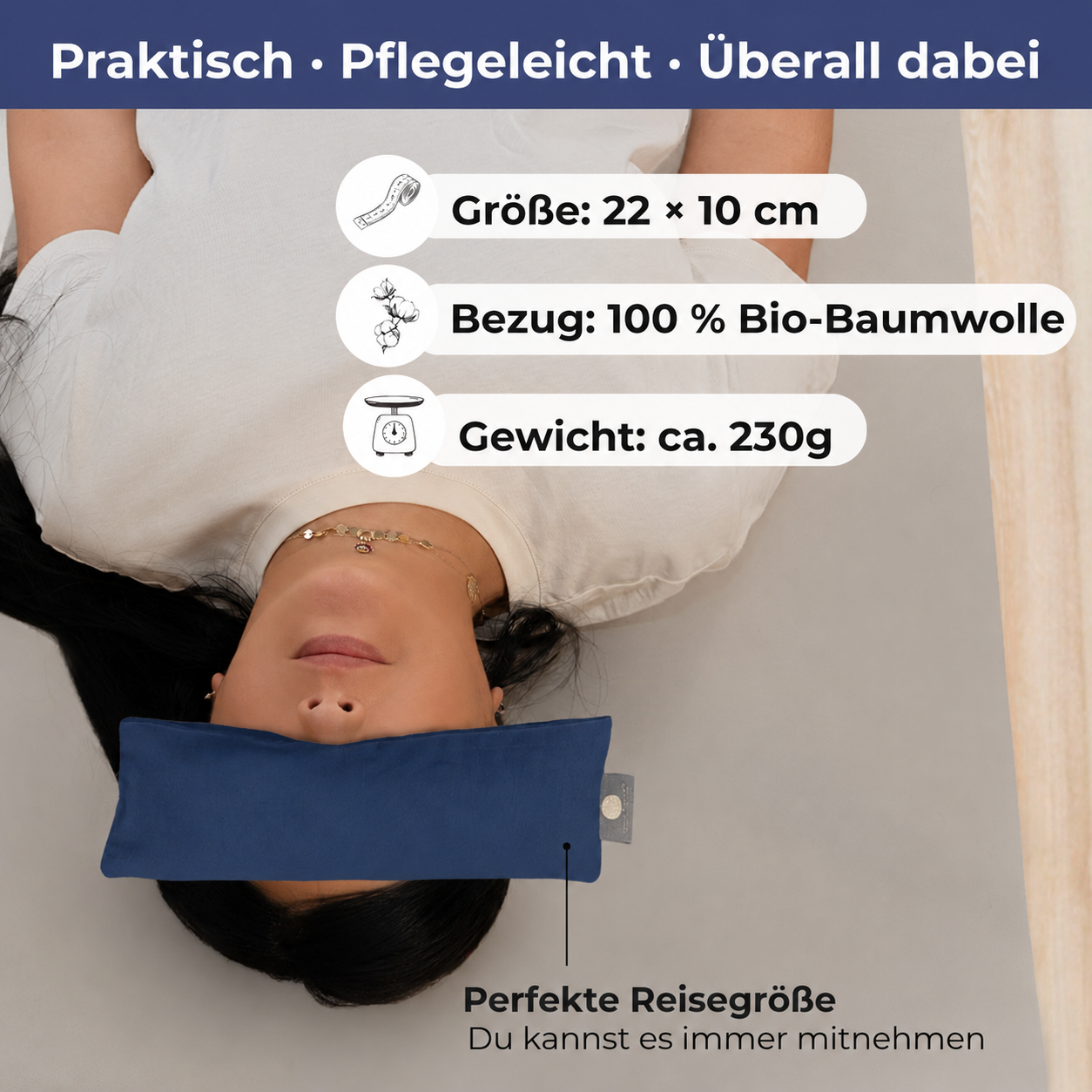 Augenkissen - Königsblau