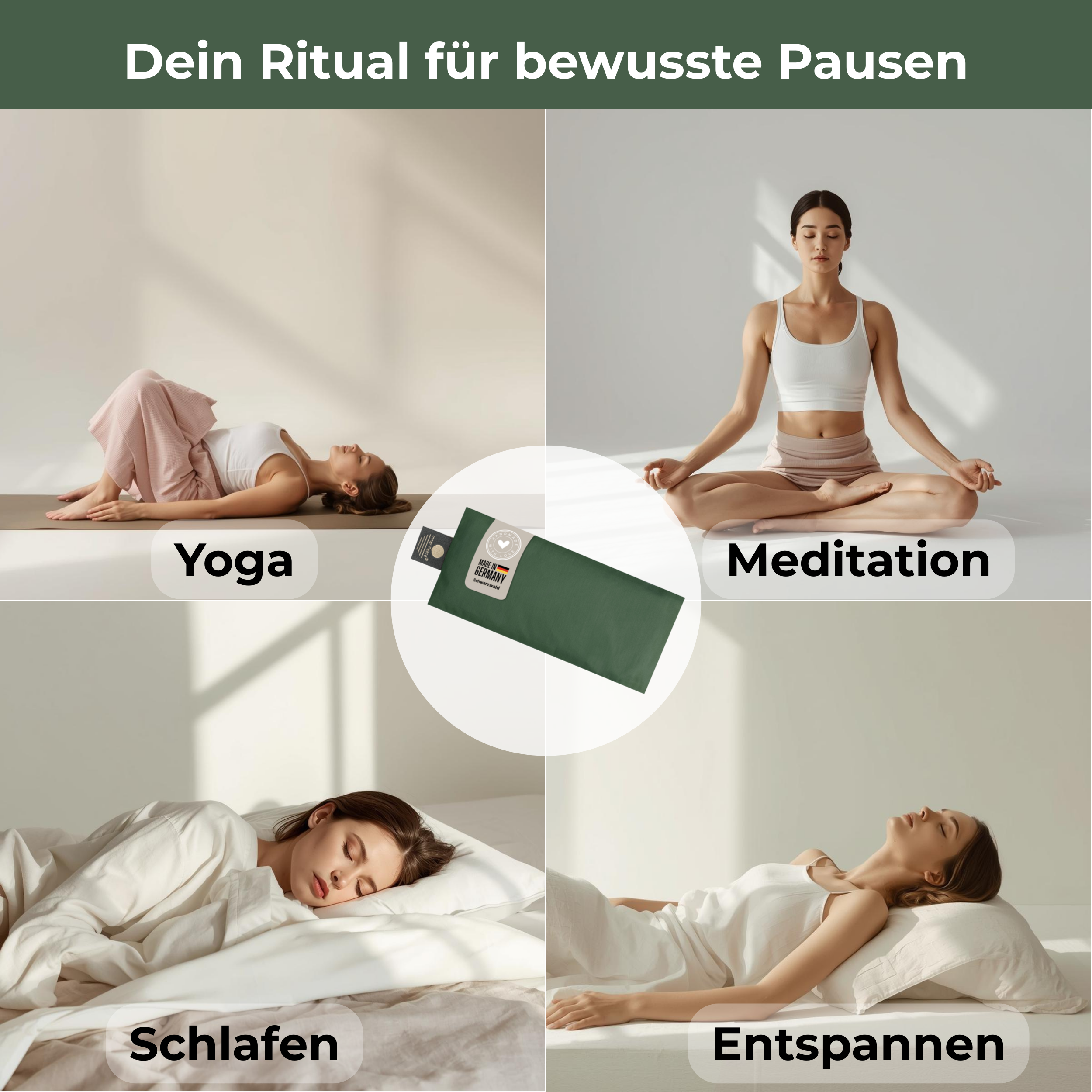 Augenkissen - Waldgrün