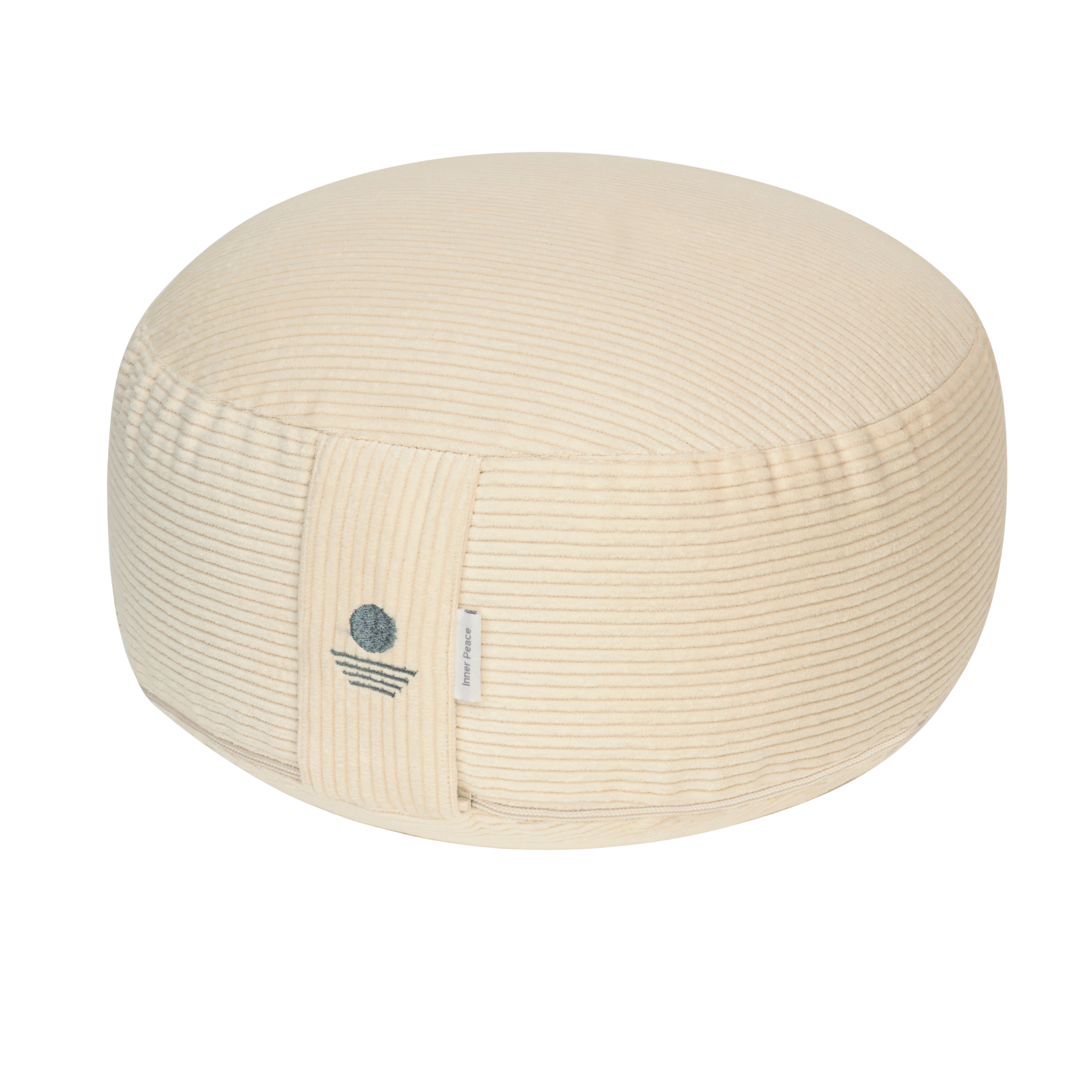 Cord Meditationskissen Rund 16cm - Sand