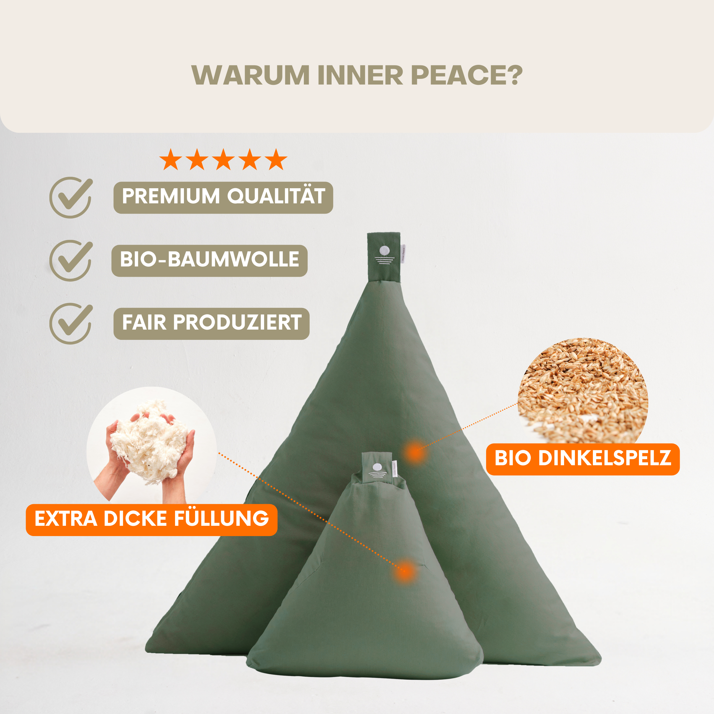 Meditation-Set Inner Peace - Waldgrün
