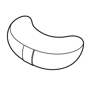 Halbmondkissen