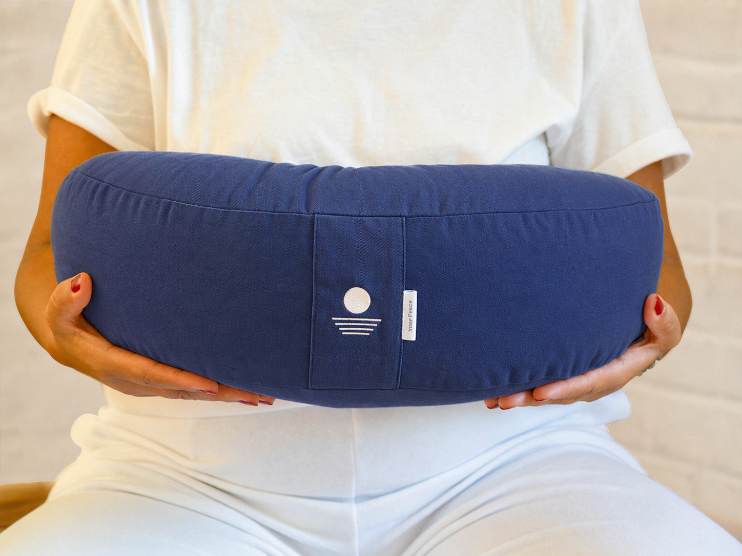 Meditationskissen Halbmond Shanti - Königsblau