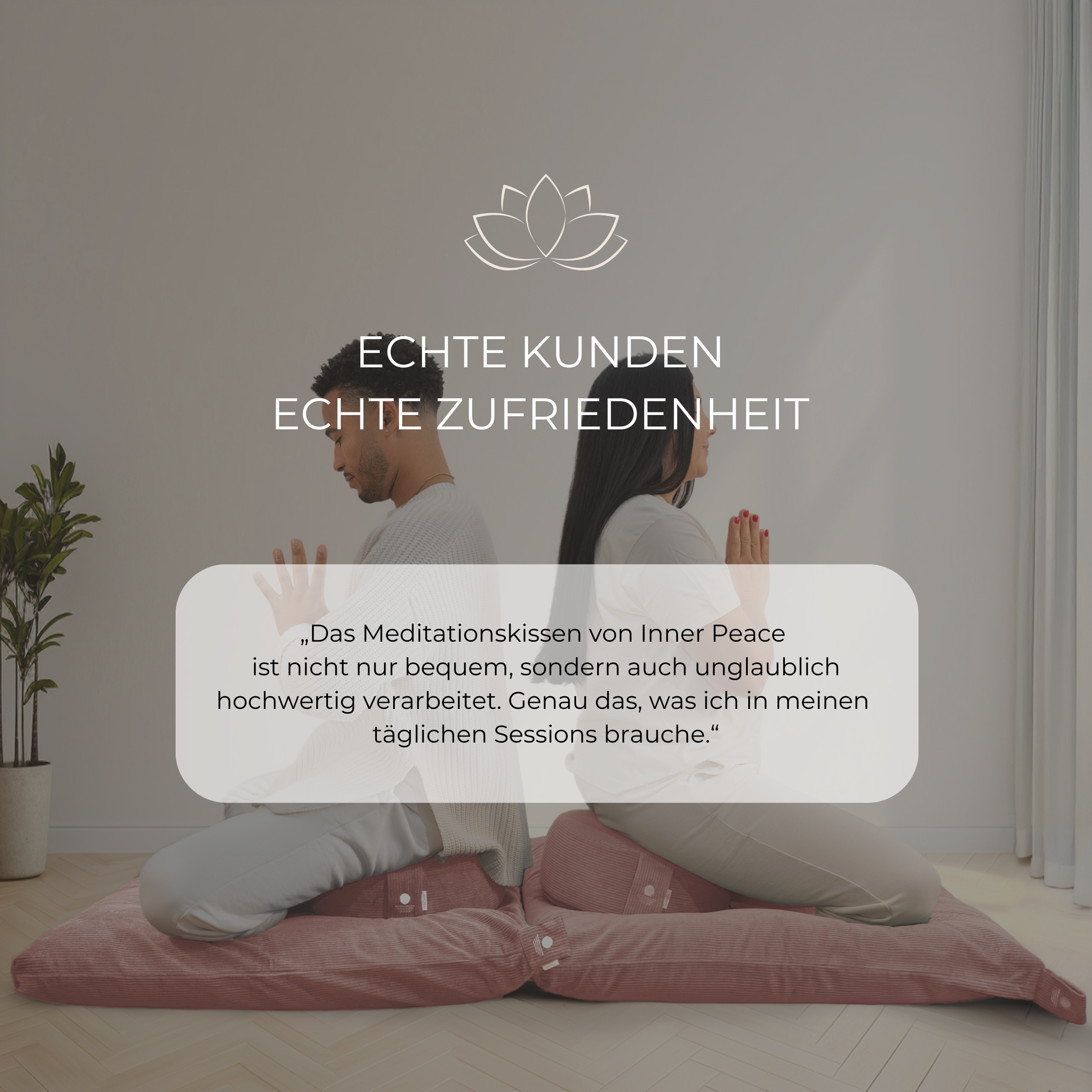 Cord Meditationskissen Rund 16cm - Calm Pink