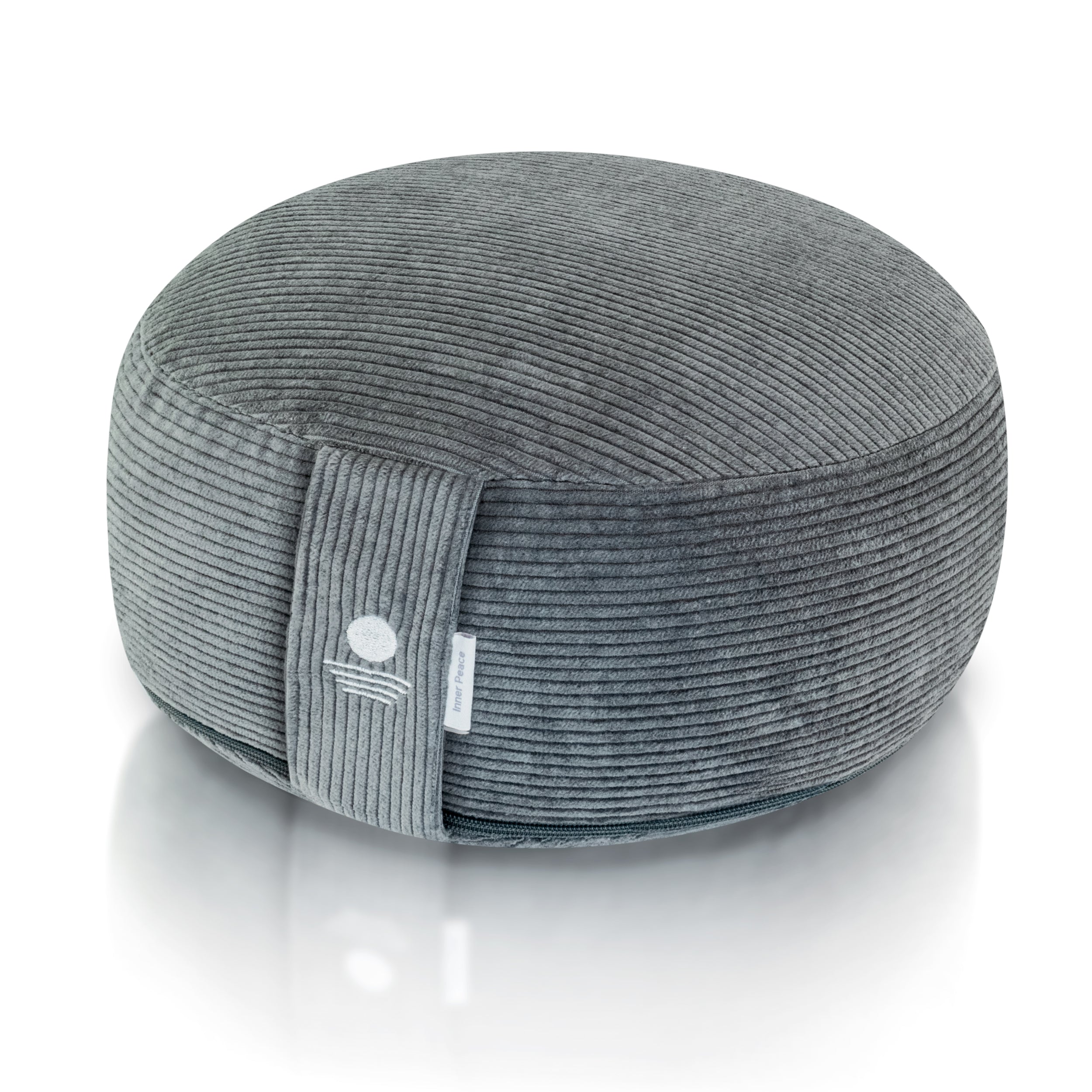 Cord Meditationskissen Rund 16cm - Anthrazit