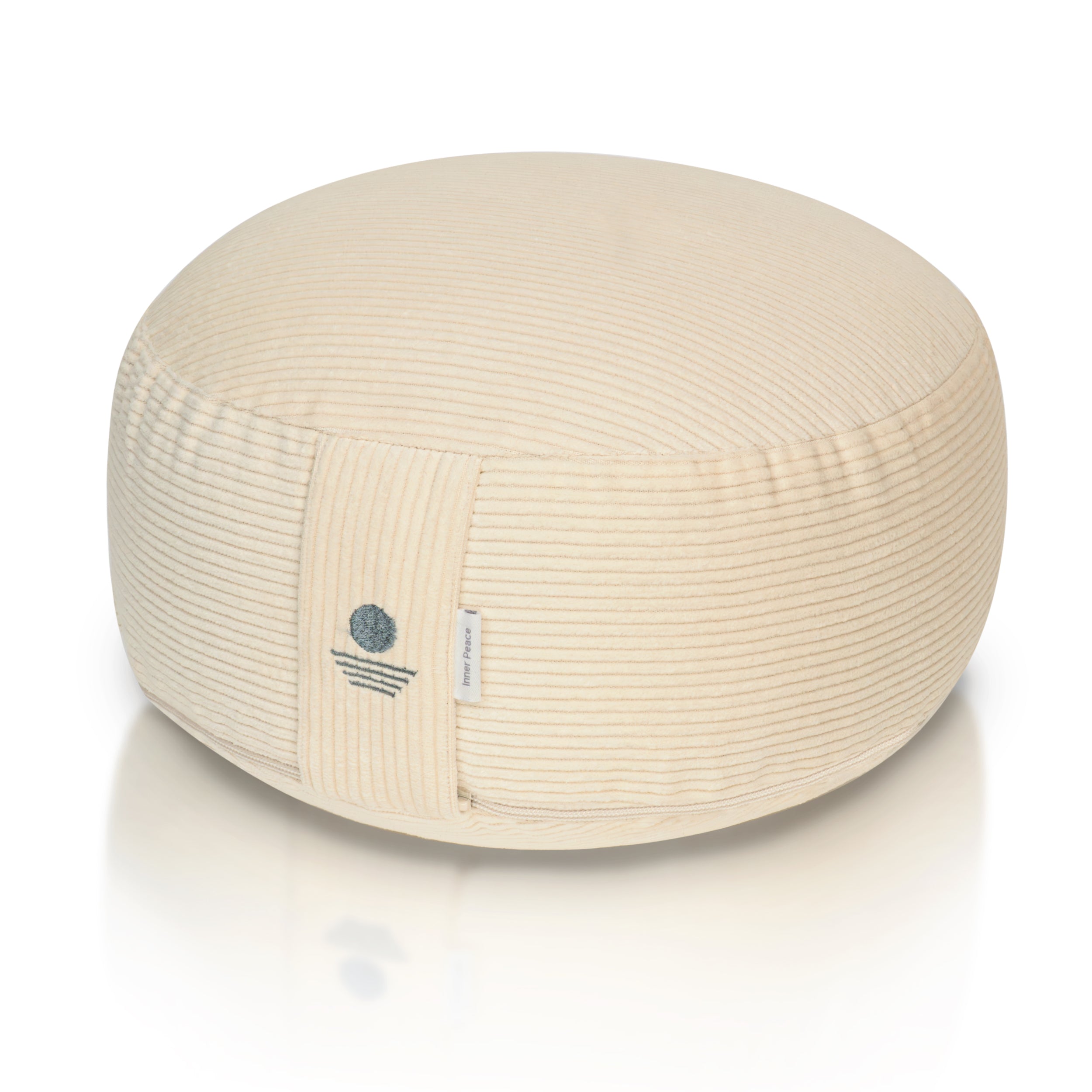 Cord Meditationskissen Rund 16cm - Sand