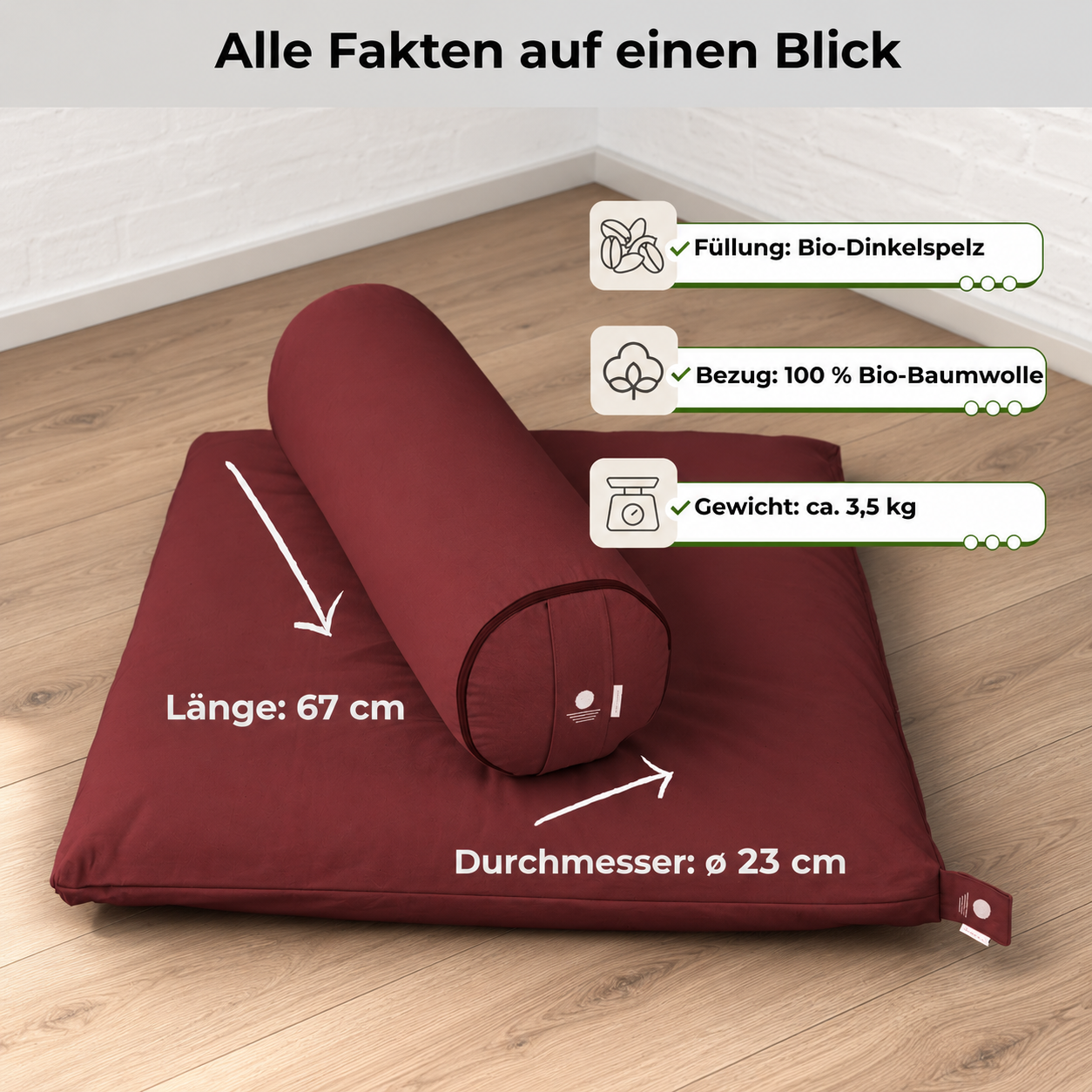 Yogarolle INNER PEACE - Waldbeere