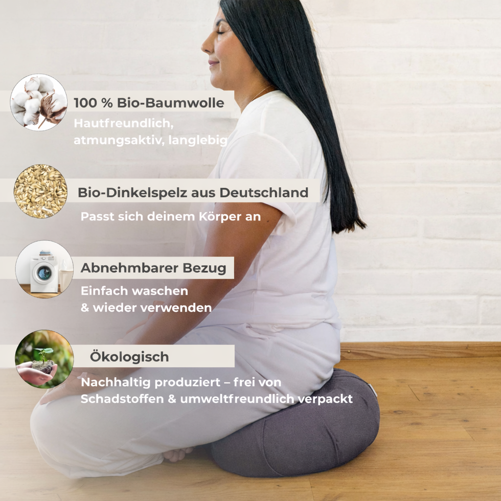 Zafu Meditationskissen - Anthrazit