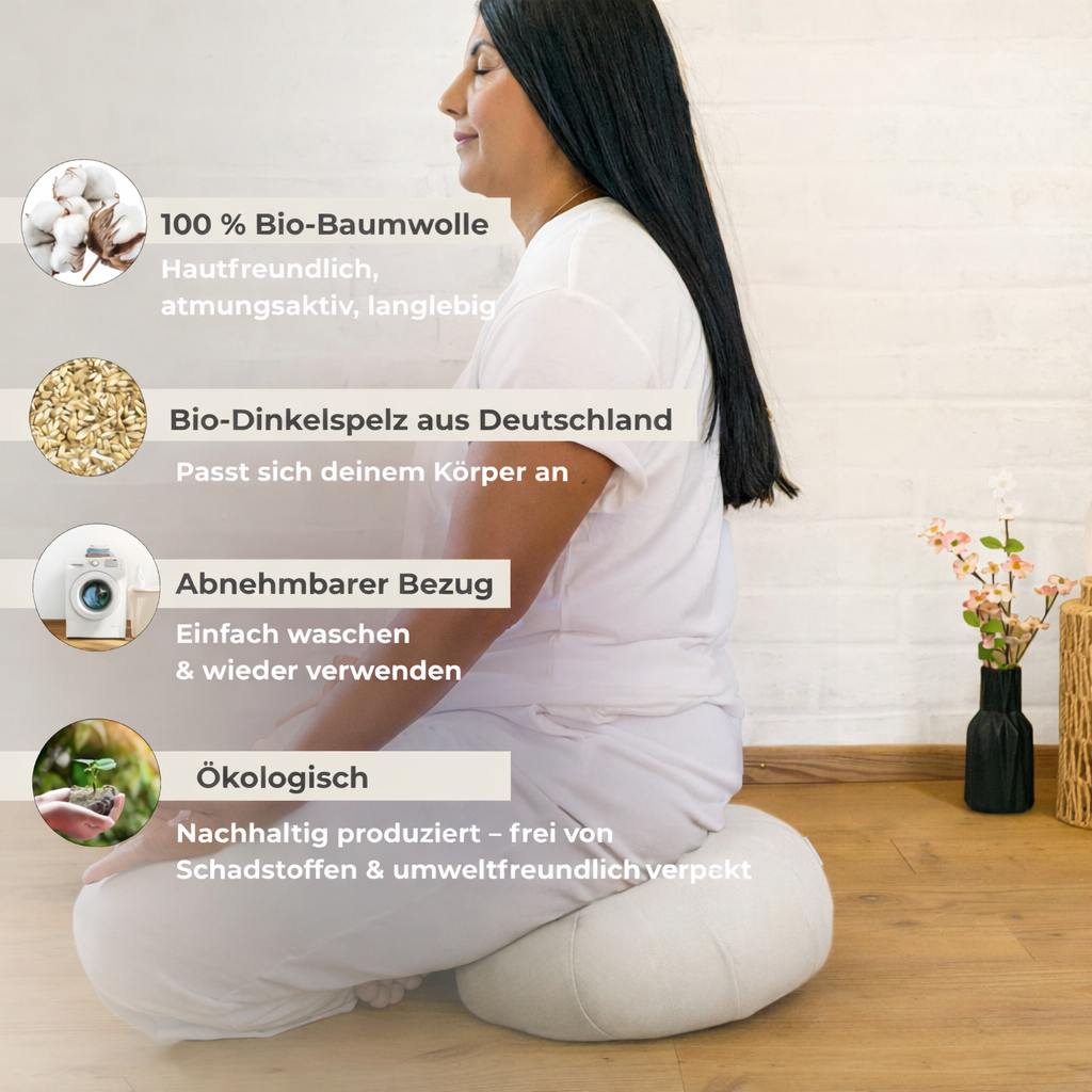 Zafu Meditationskissen - Natur